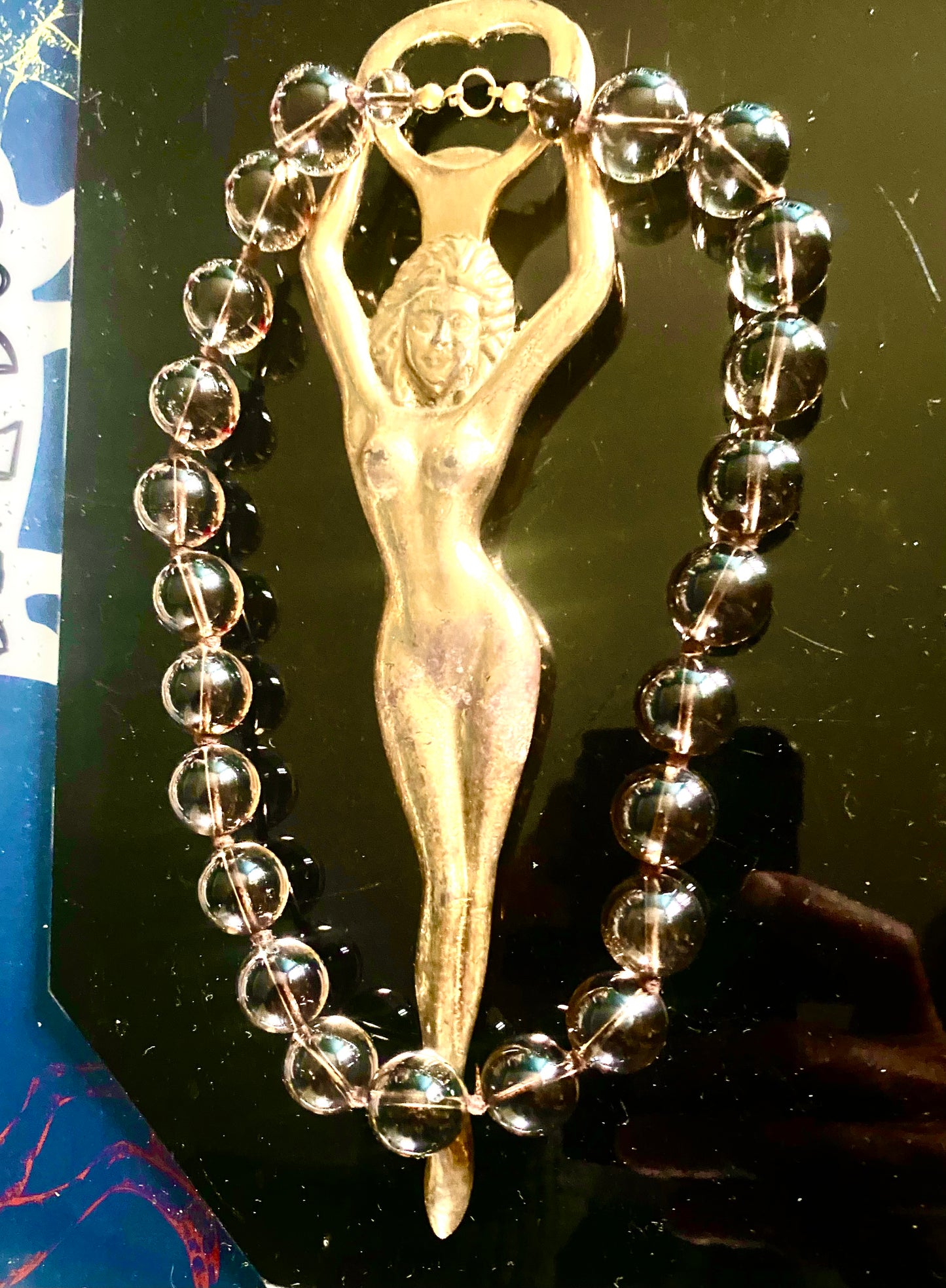 Colliers perles, résine verre ,pièce unique, haute qualité 6