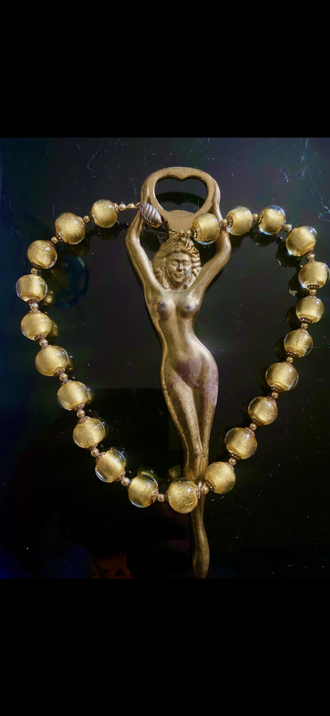 Colliers perles de milan chic ,couleur or,haute qualité , une seule pièce unique 1a
