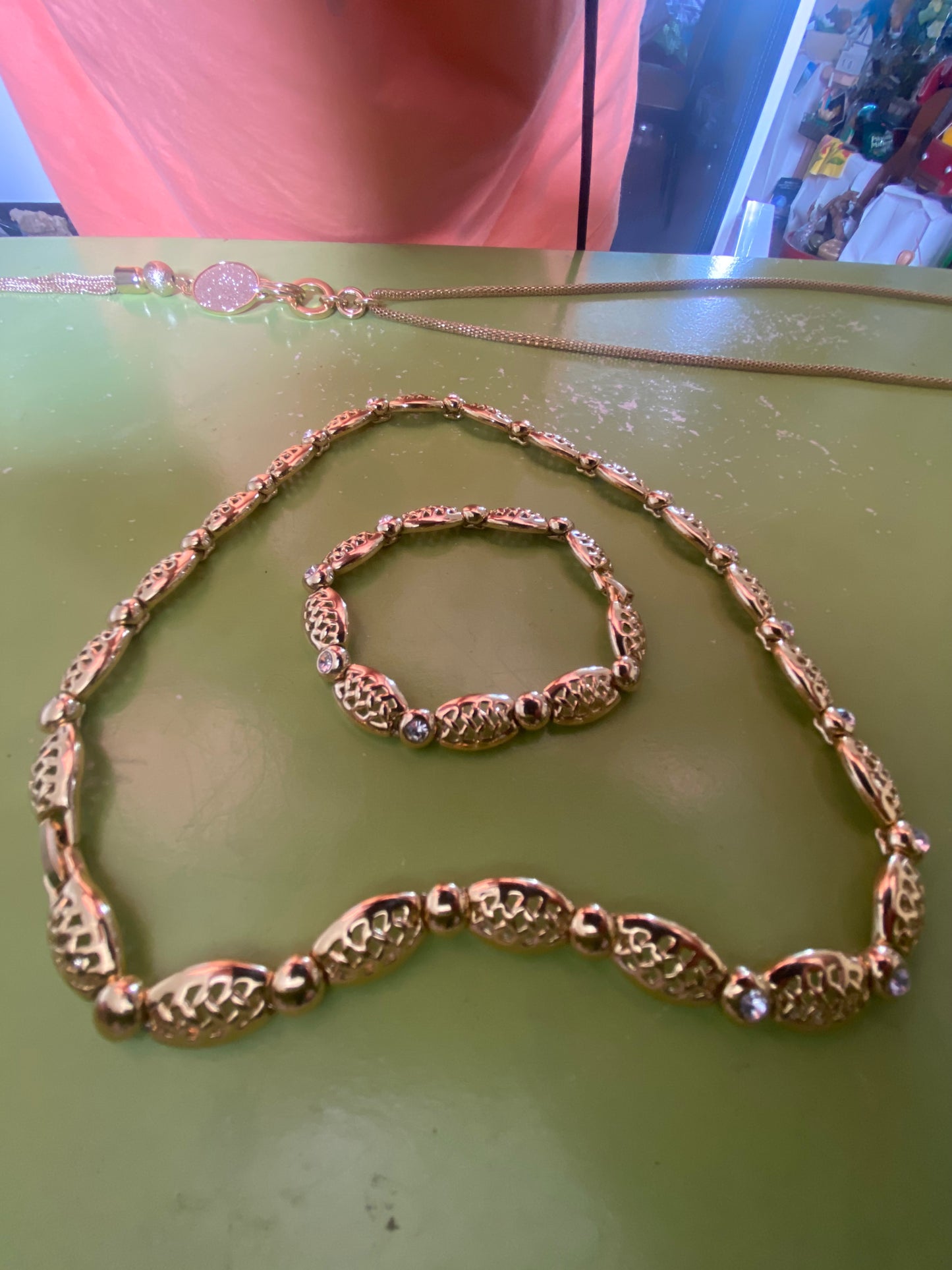 Ensemble Collier Bracelet fashion élégance. pièces uniques . Collection privée