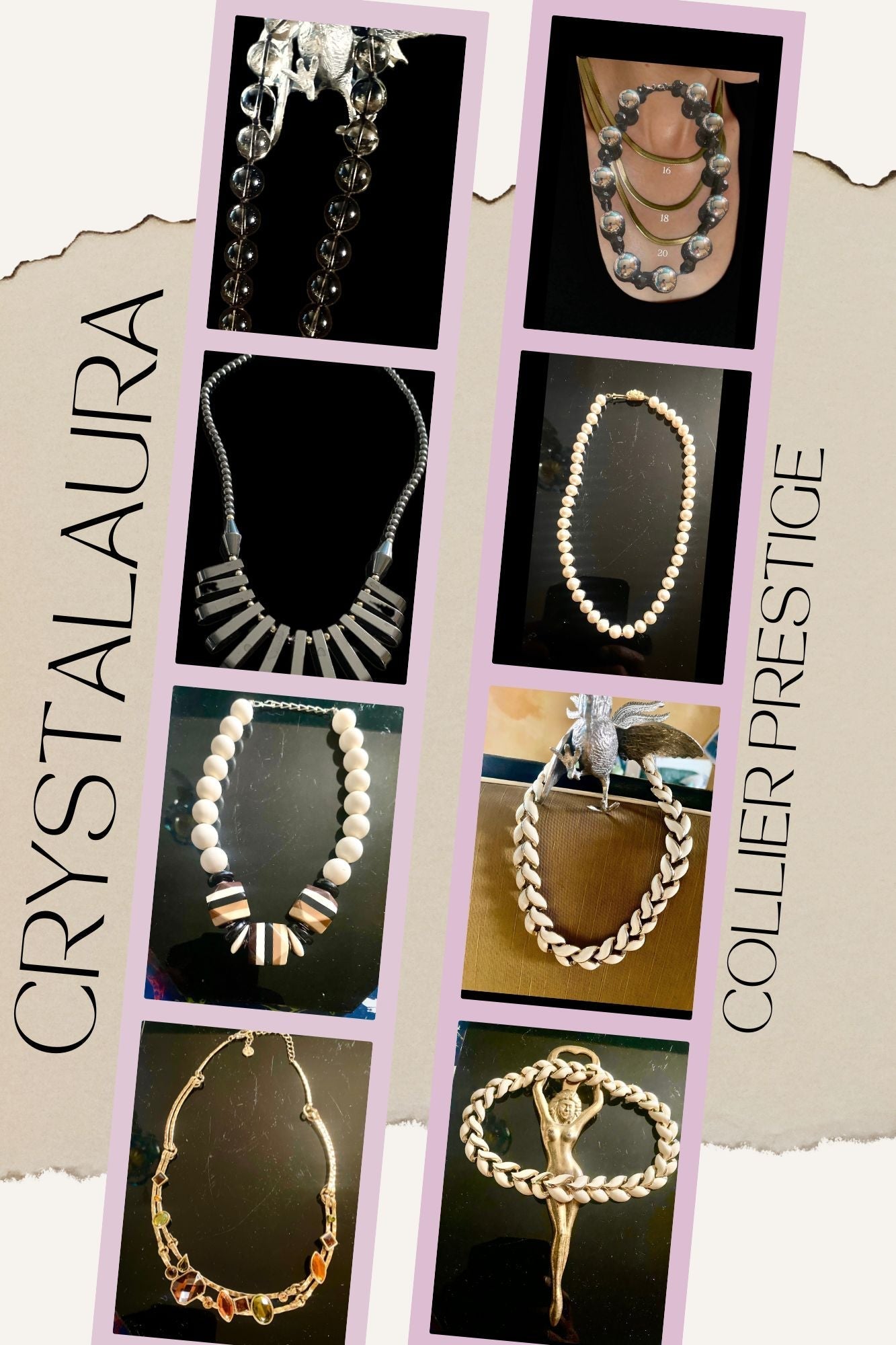 Colliers - CrystalAura Bijoux Fantaisie Uniques