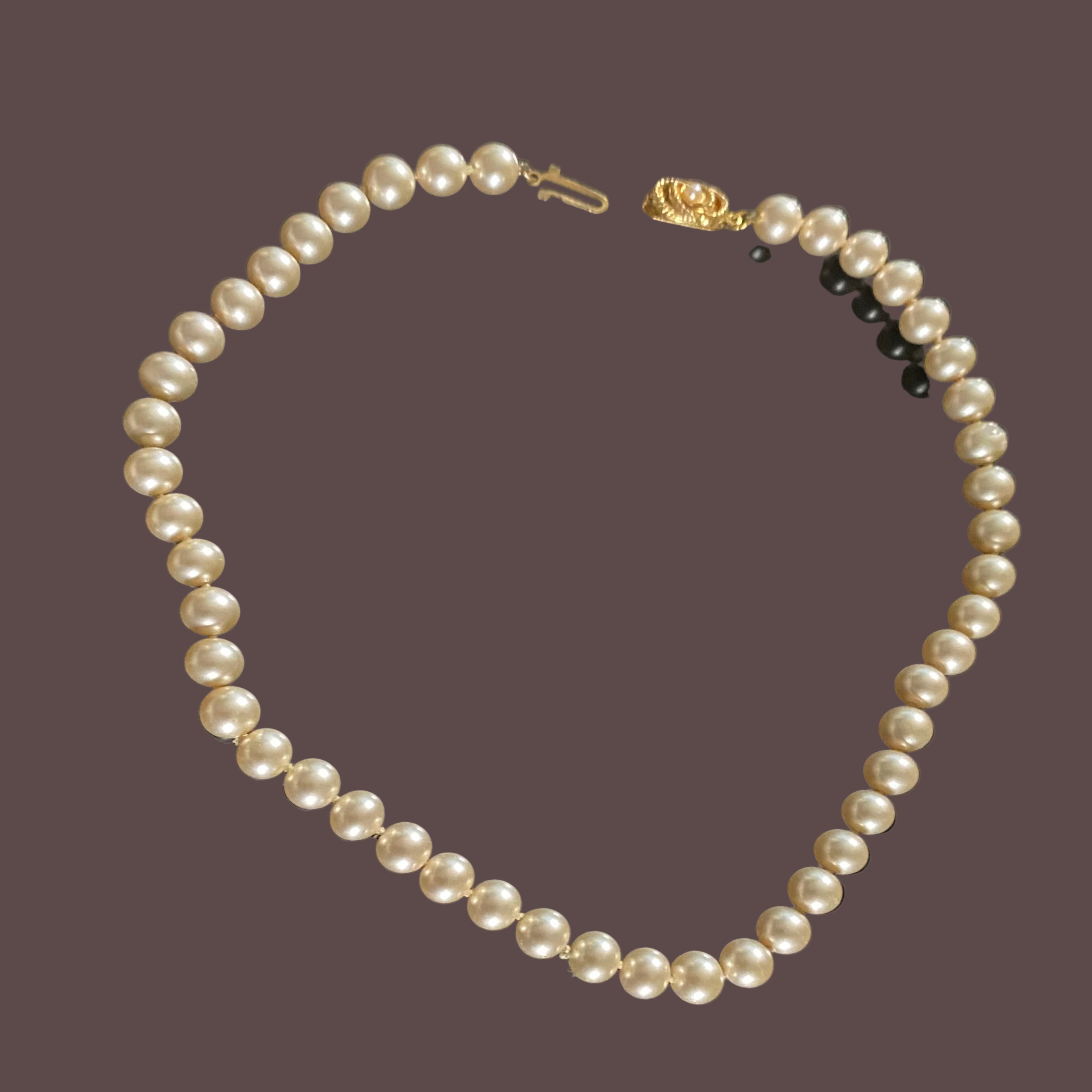 Collier Ras-Le-Cou Perles Prestige Céramique Résine - 2 Variantes Beige & Beige-Noir