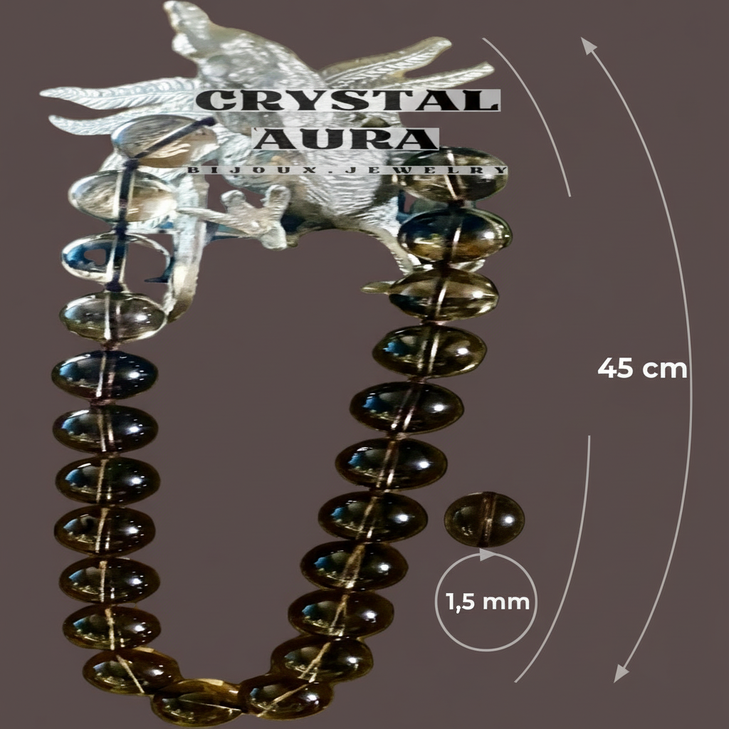 Collier Ras-le-cou Chic Perles Verre Noir Transparent - Pièce Unique Artisanale