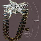 Collier Ras-le-cou Chic Perles Verre Noir Transparent - Pièce Unique Artisanale