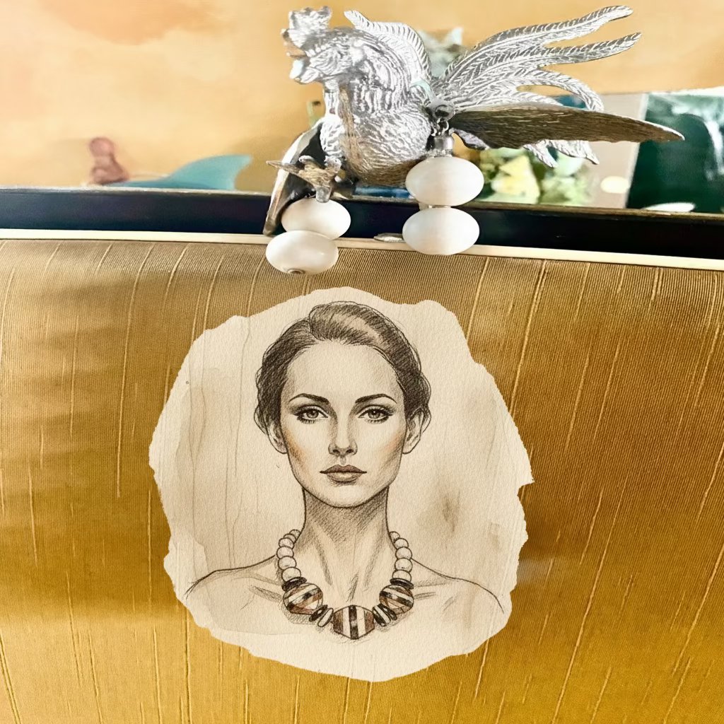 Ras-Le-Cou Prestige Pièce Unique Beige marron