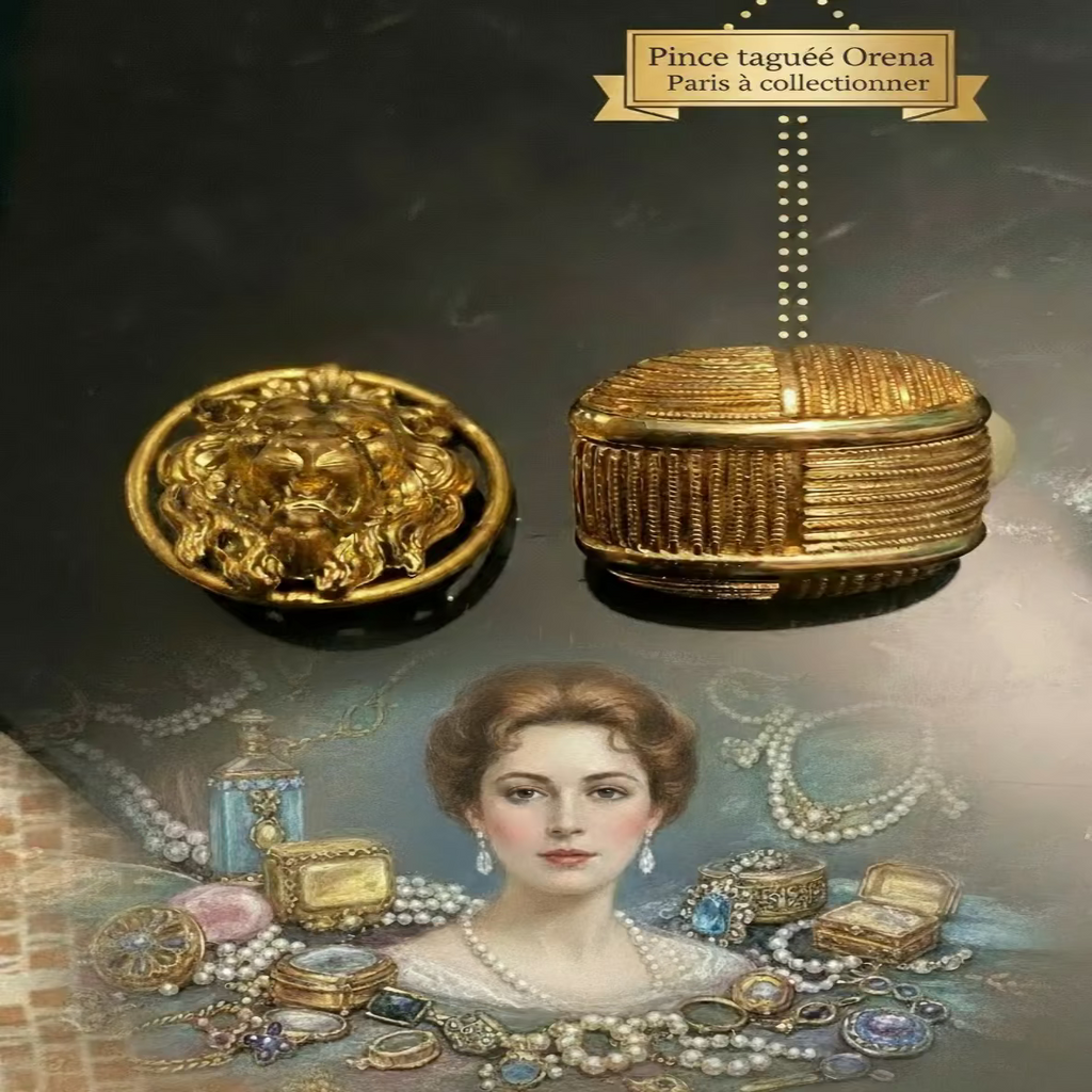 "Pince Décorative Ornea Paris Plaqué Or 18K"