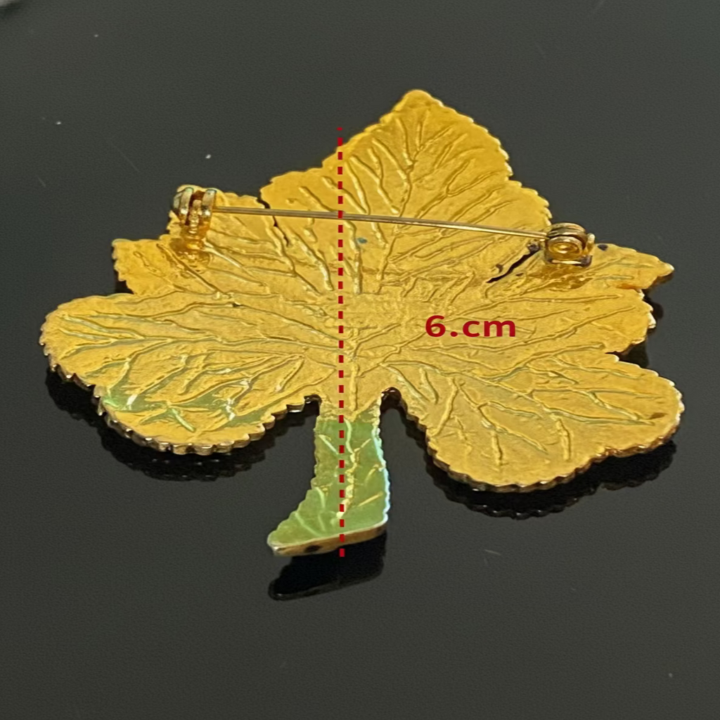 Pince à cheveux Prestige dorée, vue de  dos Fermoir et dimensions