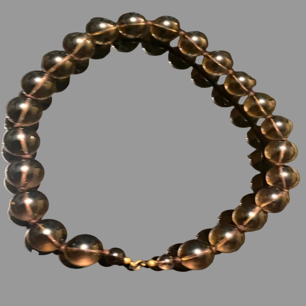 Collier Ras-le-cou Chic Perles Verre Noir Transparent - Pièce Unique Artisanale