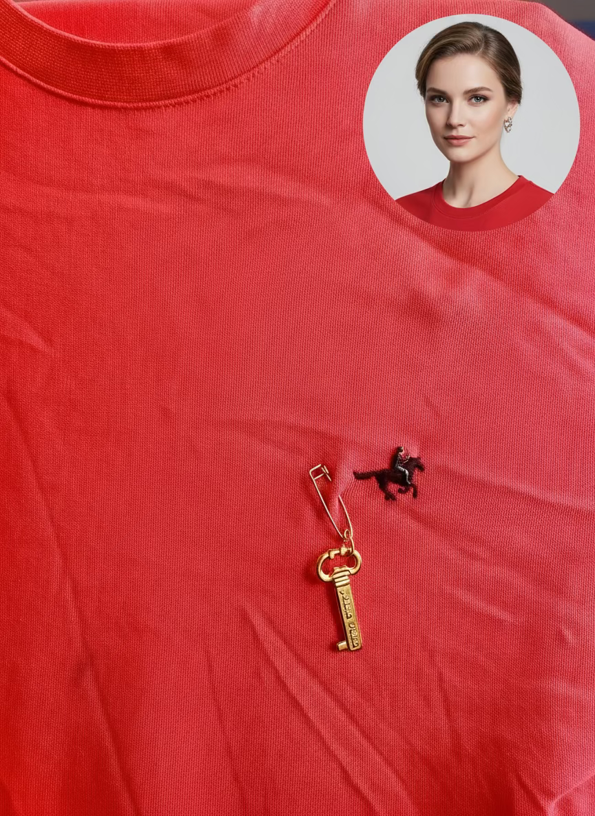 ✨ Pince Clé de Bonheur Plaquée Or - Accessoire Bijou Élégant