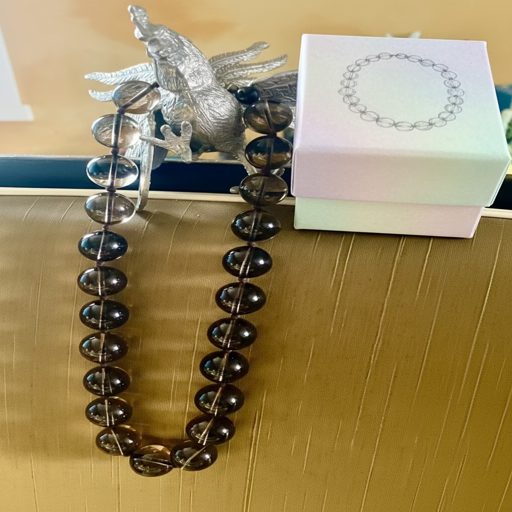 Collier Ras-le-cou Chic Perles Verre Noir Transparent - Pièce Unique Artisanale