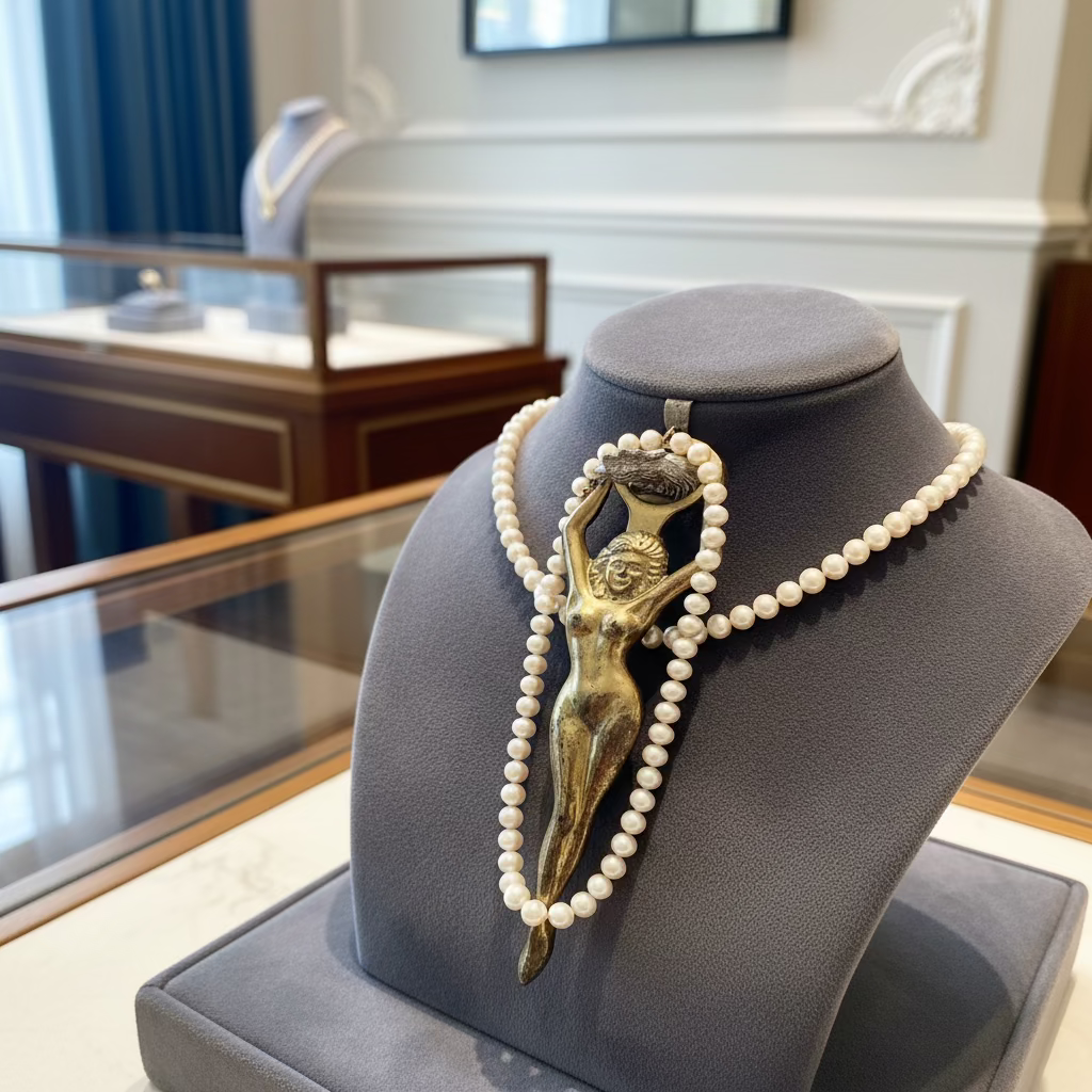 Collier Ras-le-Cou Perles Céramique Résine Prestige