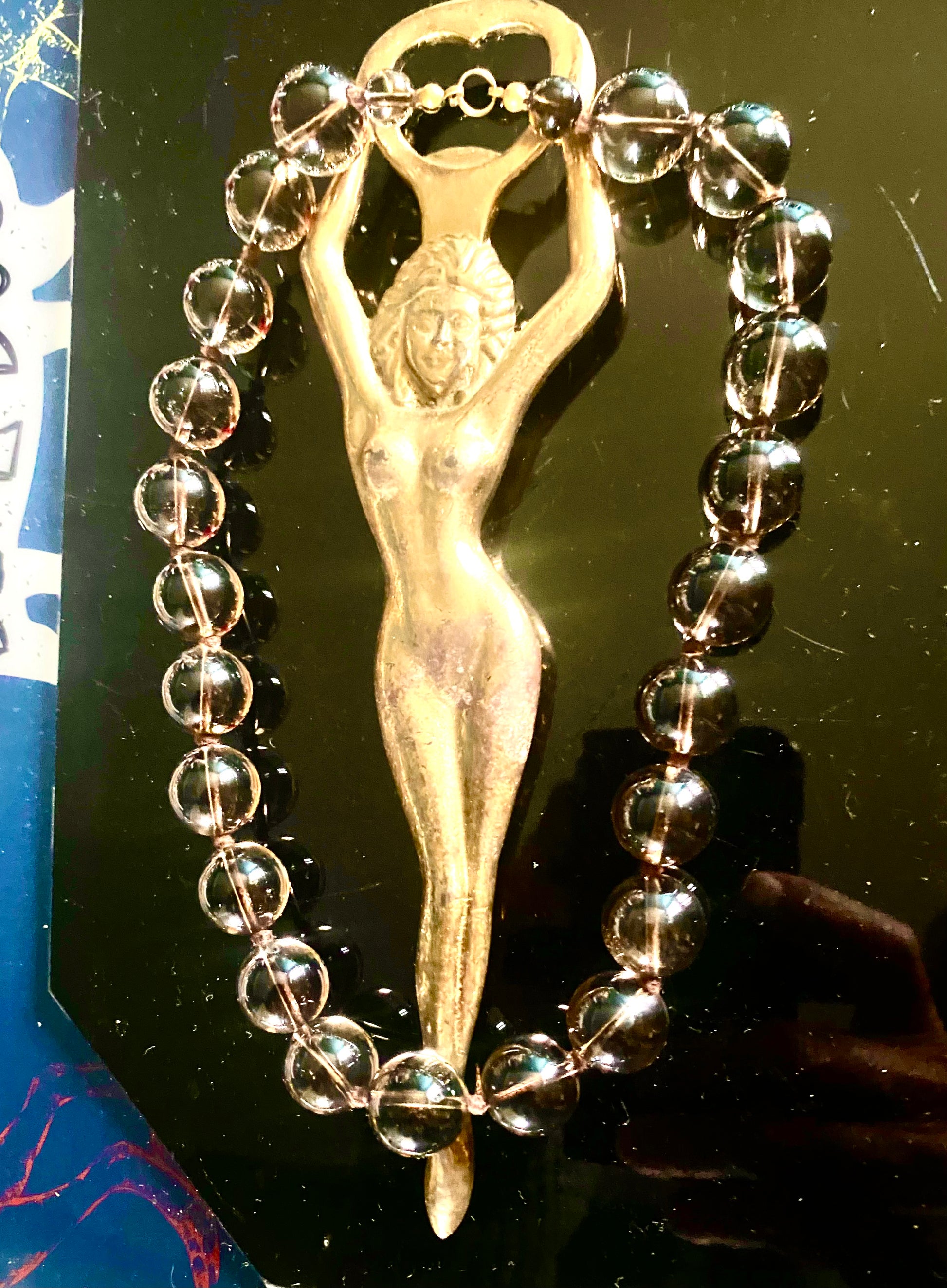 Colliers perles, résine verre ,pièce unique, haute qualité 6