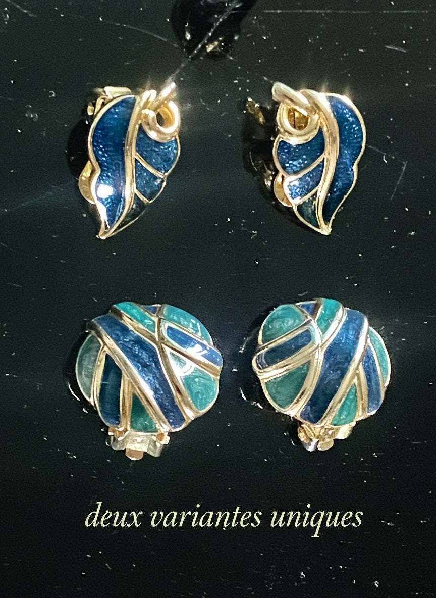 Boucles d'Oreilles Élégance Prestige - Earrings Dorées Fashion