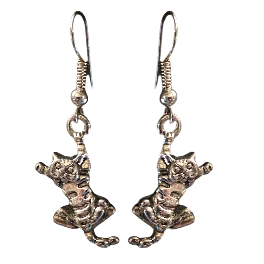 Boucle d'Oreille Métal Chat