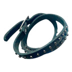 Bracelet Associatif Imitation Ceinture Noir - Soutien aux Chats Abandonnés