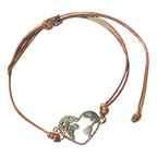 Bracelet_Ficelle_Marron_mono_motif_Metal_theme_Coeur_pure
