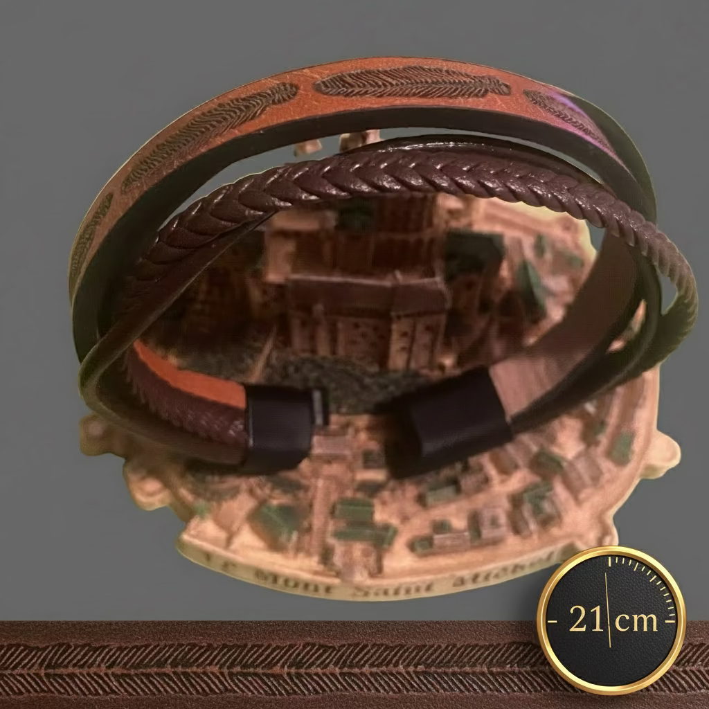 Bracelets Cuir & Métal - Collection Premium 7 Modèles Uniques Femme & Homme 🇫🇷