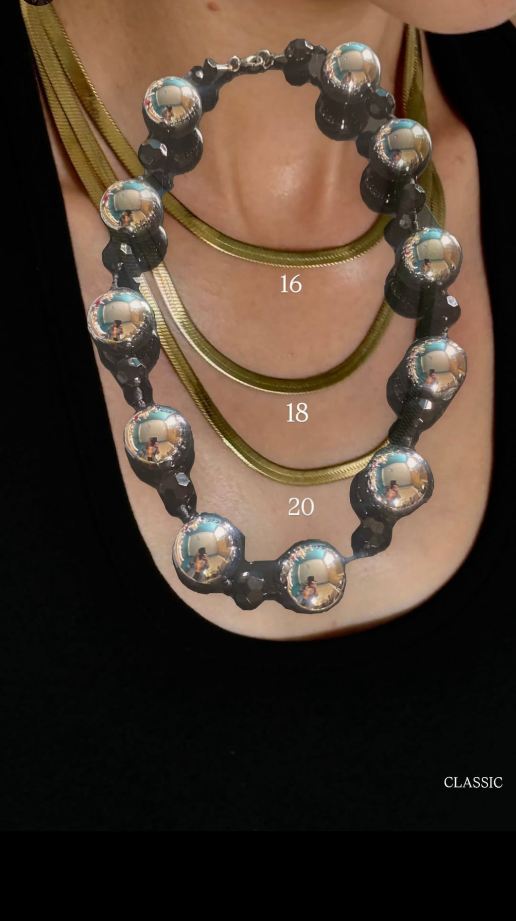Colliers perles, résine verre ,pièce unique, haute qualité 6b