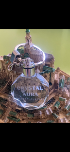 Porte clé en verre en cristal lumineux forme arrondie irrégulière laser personnalisable