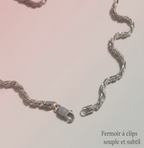 Collier Argent Design vue zoom Fermoir