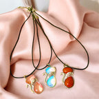 Collier Associatif Chat Pendent 3 modeles vue de haut