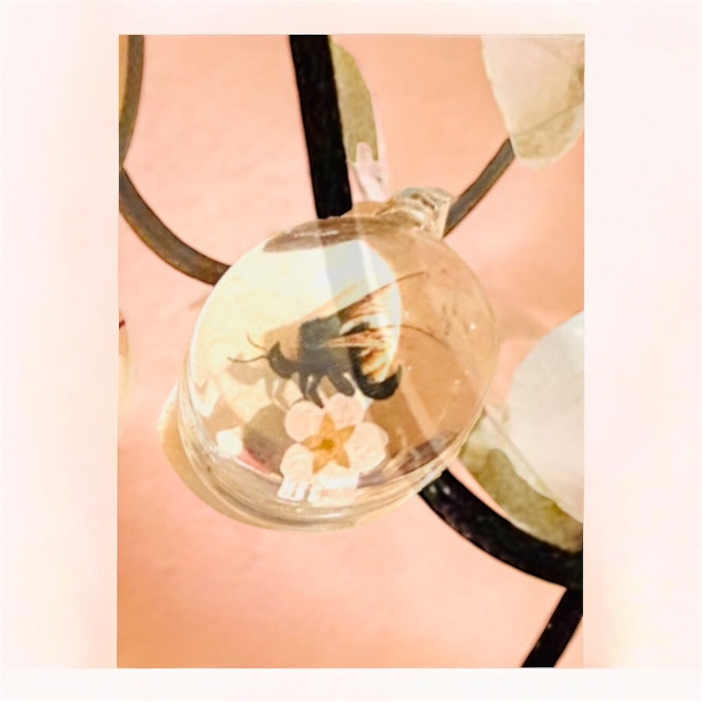 Collier Solidaire Chat - Pendentif Résine Perlé