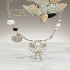 Collier Créole Fashion vue artistique de face debout