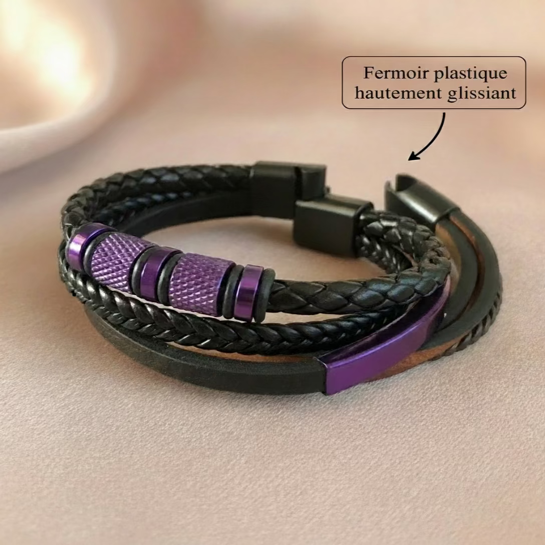 Bracelets Cuir & Métal - Collection Premium 7 Modèles Uniques Femme & Homme 🇫🇷