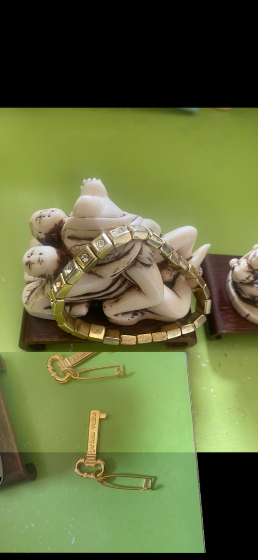 Bracelet, en chaîne ⛓️‍💥 tressée plaqué or , 1 pièce