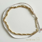 Parure 3 Pièces Dorée - Collier Bracelet Boucles - CrystalAura Bijoux Fantaisie Uniques