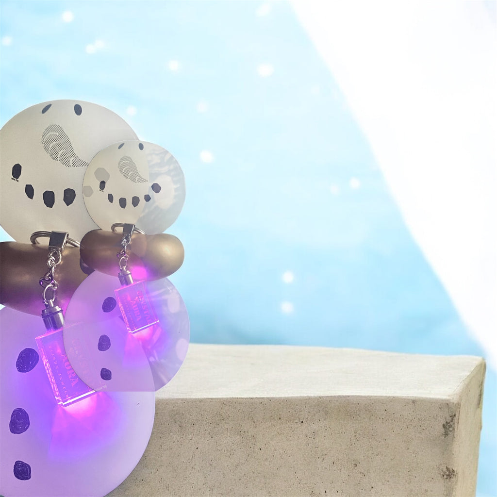 porte cle crystal Rectangulaire vue lumineuse