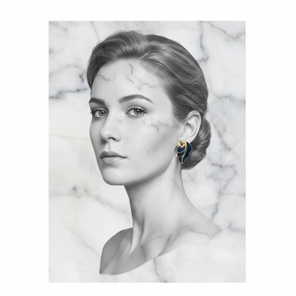 Boucles d'Oreilles Élégance Prestige - Earrings Perlée Dorées Huggies Fashion Pièces Uniques