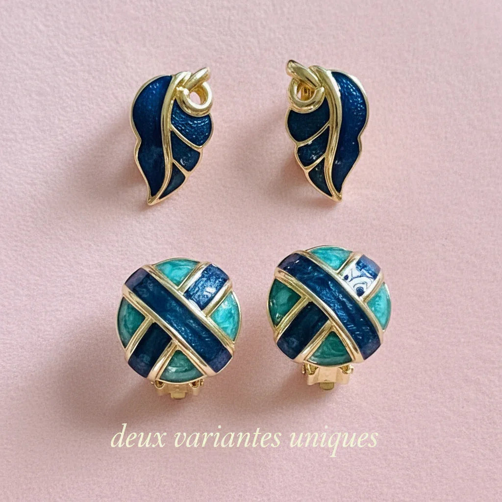 Boucles d'Oreilles Élégance Prestige - Earrings Perlée Dorées Huggies Fashion Pièces Uniques – Image 2