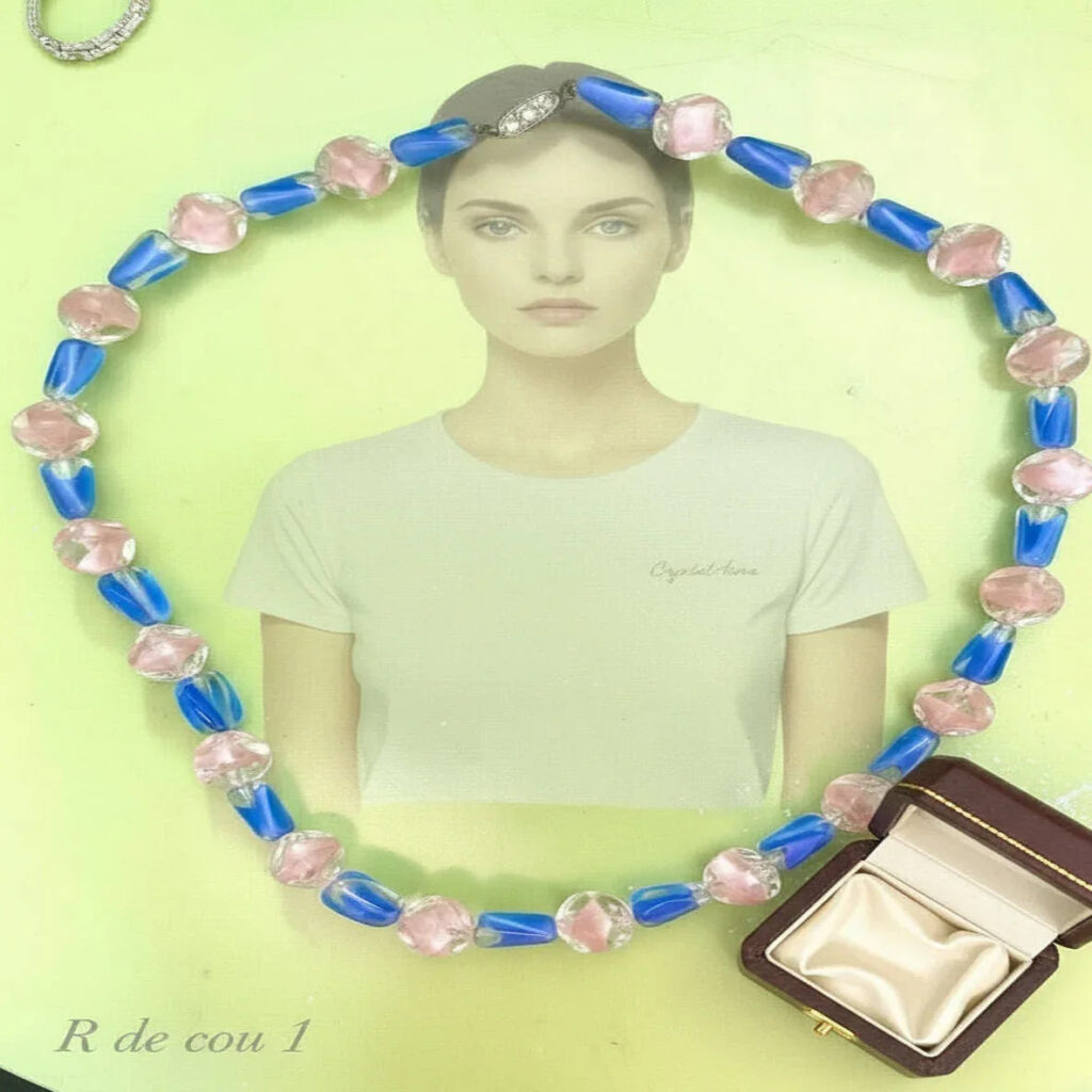 Collier Ras de Cou Prestige - Perles Verre Colorées