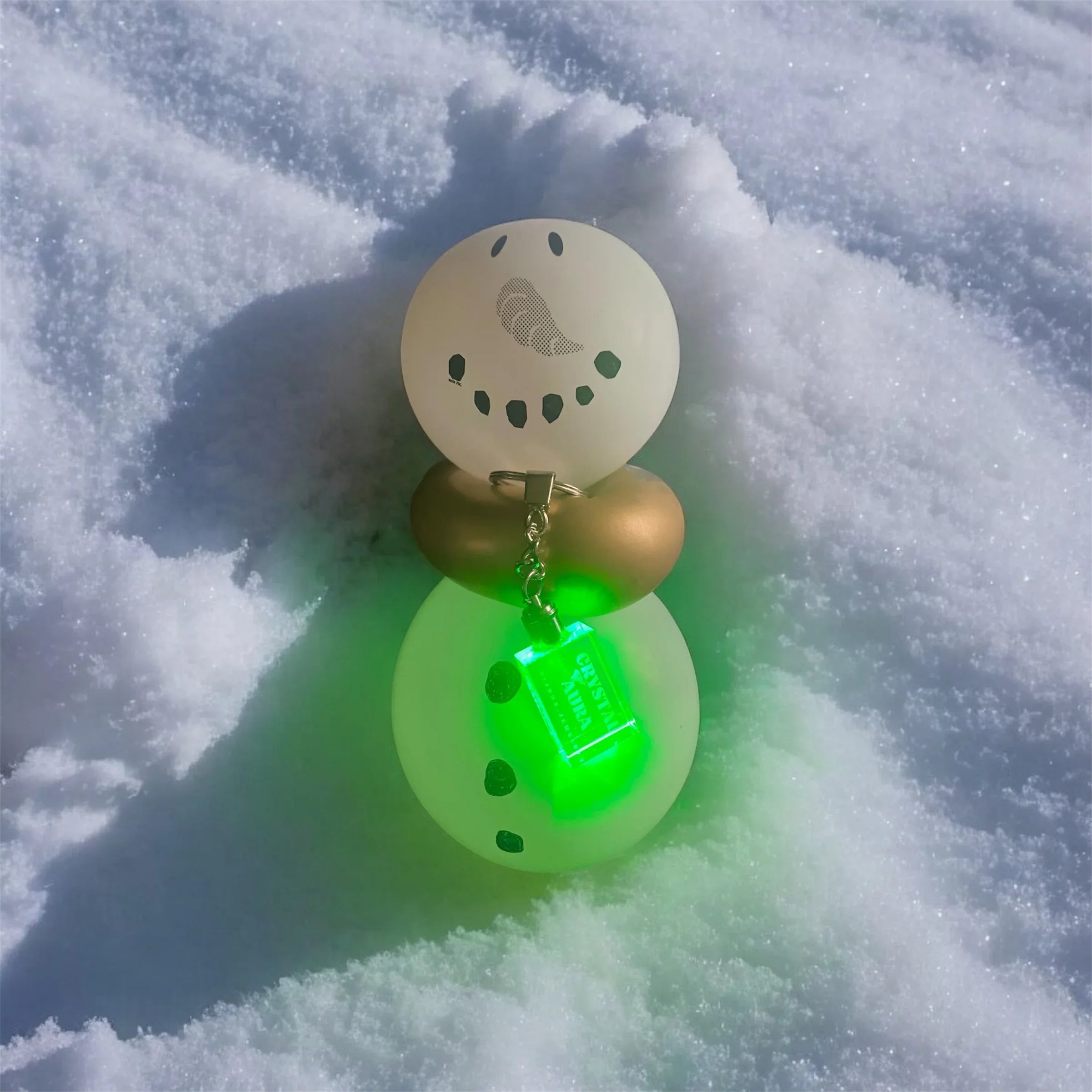 Porte-Clé Keychain Cristal 3D Lumineux LED Personnalisable - Gravure Laser Photo- texte – Image 2